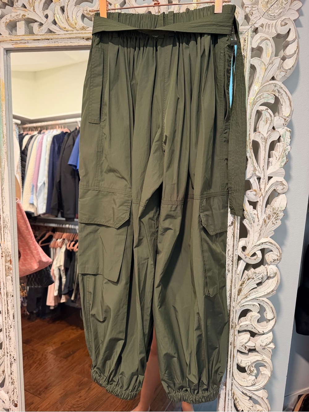 Derek Lam 10 Crosby Women’s Tamsin Balloon Cargo Pants in Fatigue size XS - Picture 6 of 8
